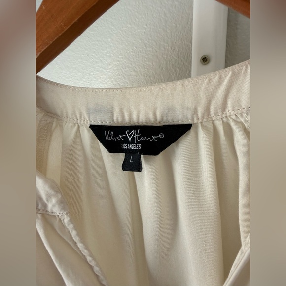 Velvet Heart Cream Midi Dress - Picture 5 of 9